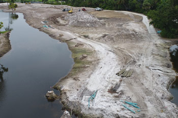 Golf course construction, Florida