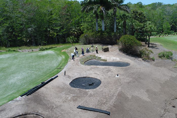 Golf course construction, Florida