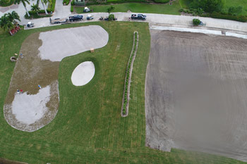 Golf course construction, Florida