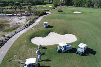 Golf course construction, Florida