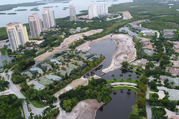 Golf course construction, Florida