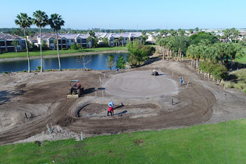 Golf course construction, Florida