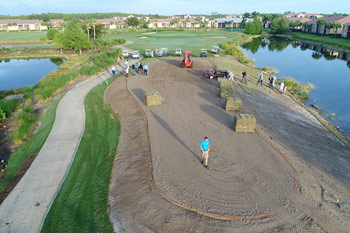 Golf course construction, Florida