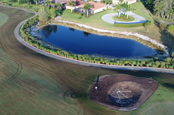 Golf course construction, Florida