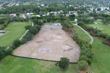 Golf course construction, Florida